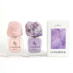 wholesale custom perfume bottle 30ml crimp perfume glass bottle with packing box