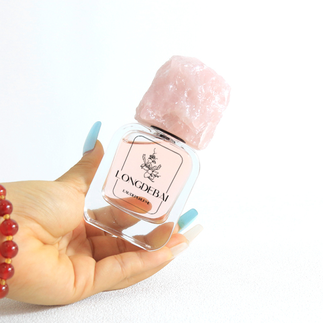 wholesale custom perfume bottle 30ml crimp perfume glass bottle with packing box