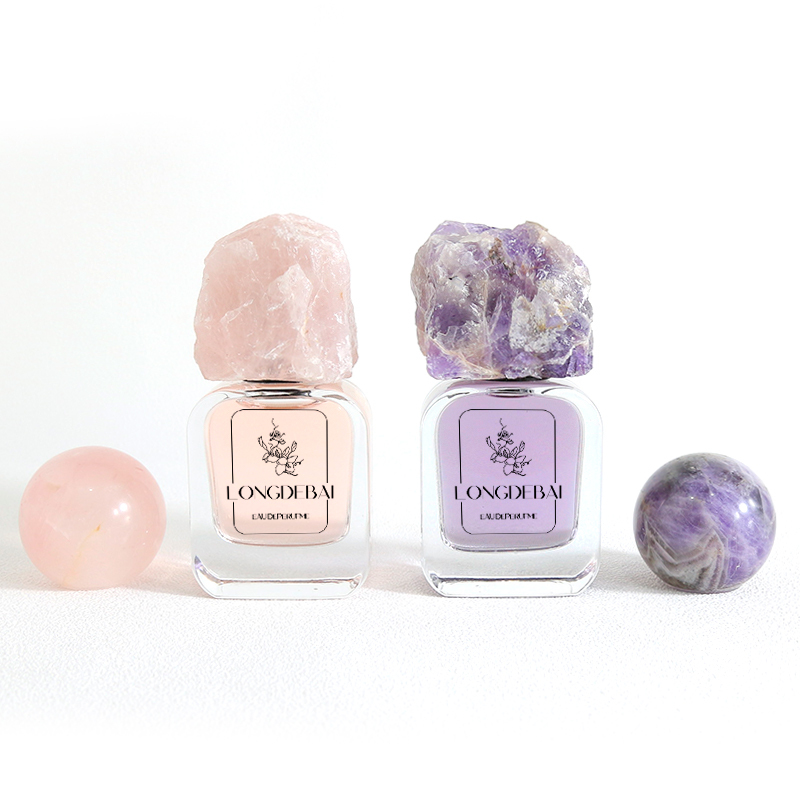 wholesale custom perfume bottle 30ml crimp perfume glass bottle with packing box