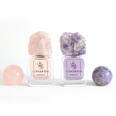 wholesale custom perfume bottle 30ml crimp perfume glass bottle with packing box