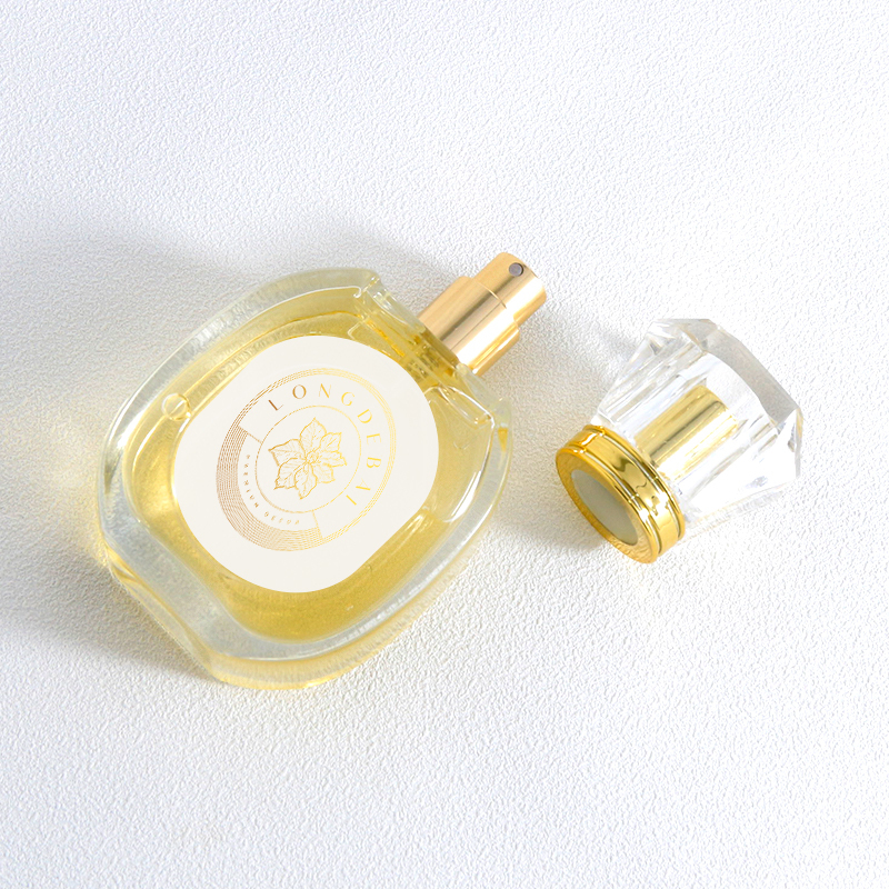 Luxury Custom Clear Round 30ml 50ml Empty Glass Perfume Bottles With box