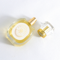Luxury Custom Clear Round 30ml 50ml Empty Glass Perfume Bottles With box
