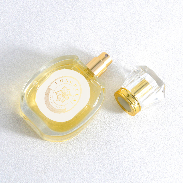 Luxury Custom Clear Round 30ml 50ml Empty Glass Perfume Bottles With box