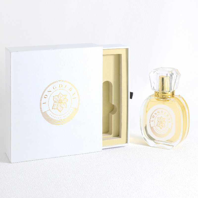Luxury Custom Clear Round 30ml 50ml Empty Glass Perfume Bottles With box