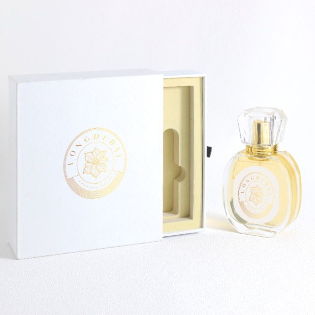 Luxury Custom Clear Round 30ml 50ml Empty Glass Perfume Bottles With box