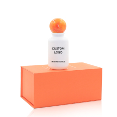 Custom white bottle 30ml 100ml empty perfume glass bottle 50ml with packaging box