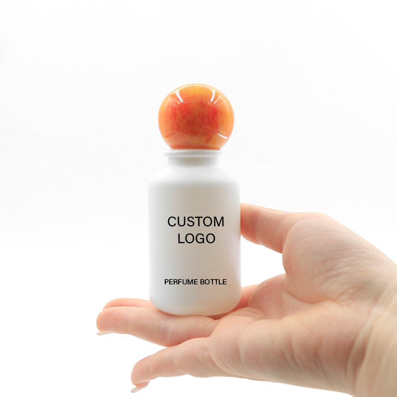 Custom white bottle 30ml 100ml empty perfume glass bottle 50ml with packaging box