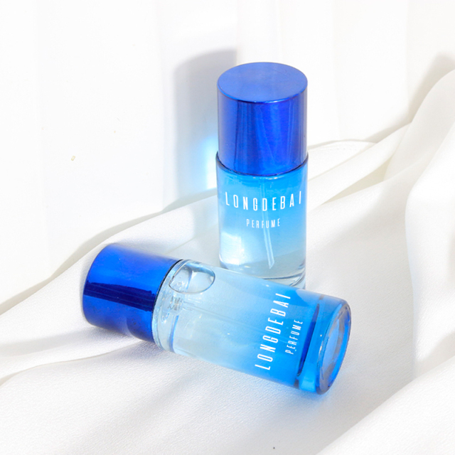 round bottle 50ml custom color crimp perfume bottle