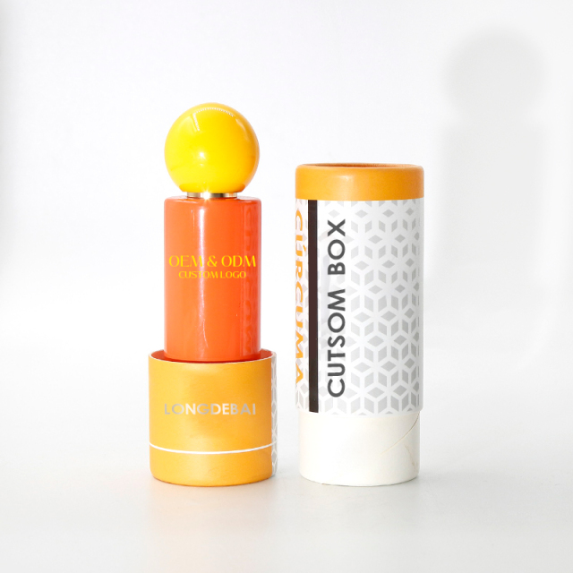 Factory girls perfume spray bottle pink round empty pump sprayer orange crimp 15ml 20ml 30ml 50ml 100ml glass perfume bottle