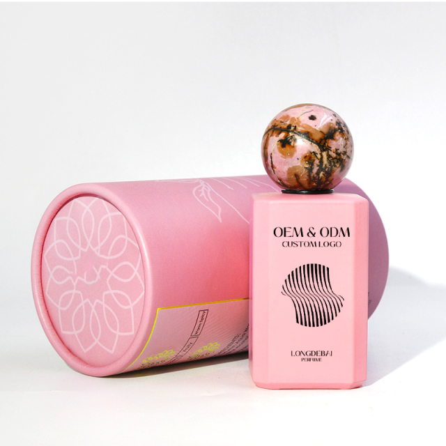 Custom black pink crimp perfume glass bottle 30ml 50ml 100ml square perfume bottle with jade lids