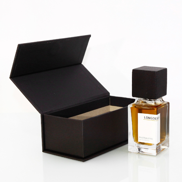 In stock empty crimp empty square clear perfume glass bottle 80ml 50ml perfume bottle with black cap