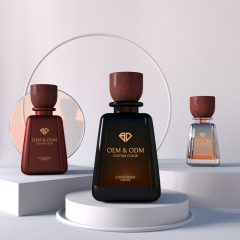 Hot sale unique crimp square perfume spray bottle 30ml 50ml 100ml luxury Irregular perfume bottle with box