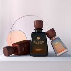 Hot sale unique crimp square perfume spray bottle 30ml 50ml 100ml luxury Irregular perfume bottle with box