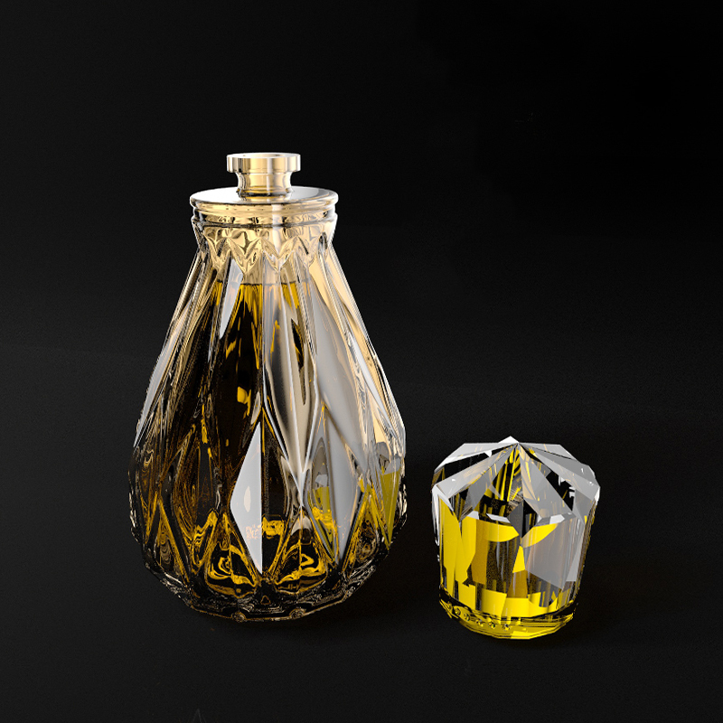 New design custom perfume bottle luxury crimp round spray 100ml perfume empty bottle glass with packaging box