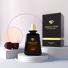 Hot sale unique crimp square perfume spray bottle 30ml 50ml 100ml luxury Irregular perfume bottle with box