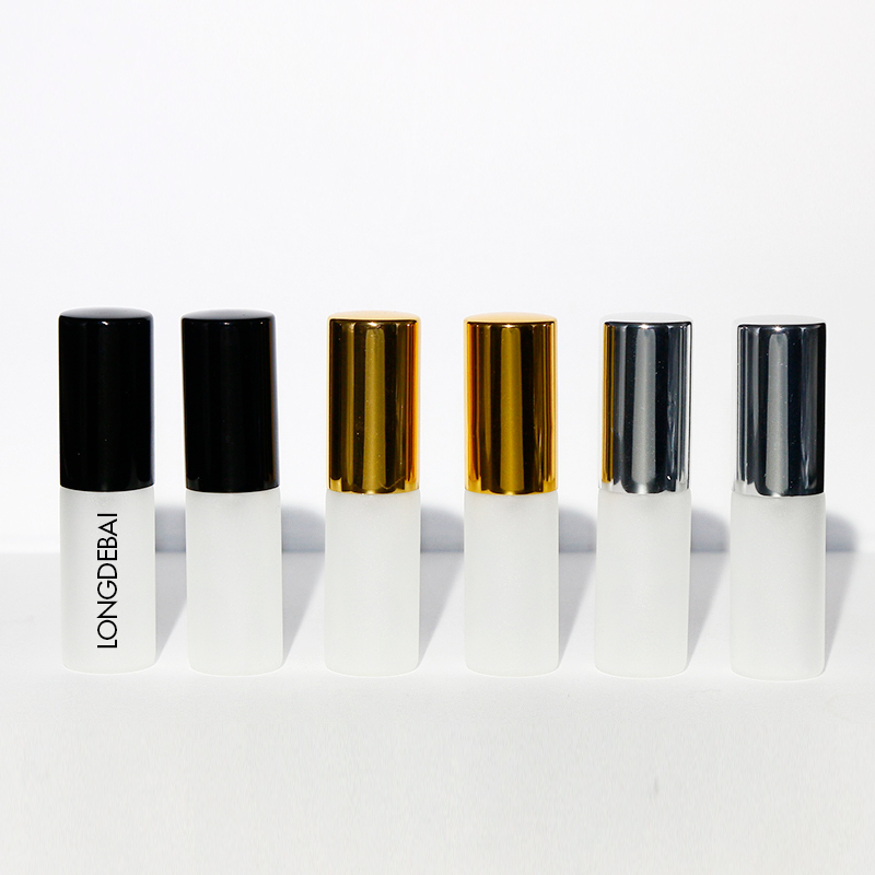 Refillable wholesale empty clear round perfume sample bottles 6ml mini perfume bottle with screw cap