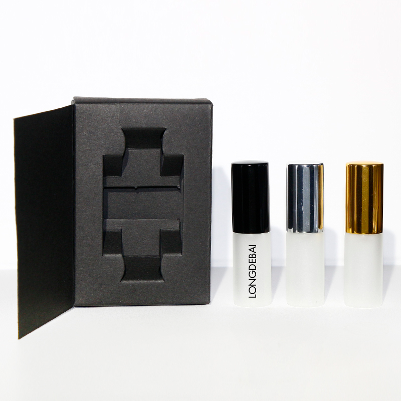 Refillable wholesale empty clear round perfume sample bottles 6ml mini perfume bottle with screw cap