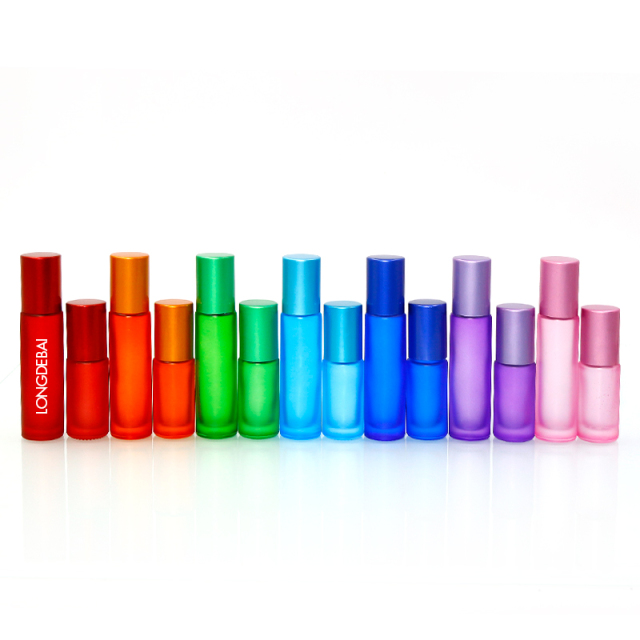 wholesale unique mini perfume bottle 3ml 6ml irregular round glass essential oil Bottle with screw cap