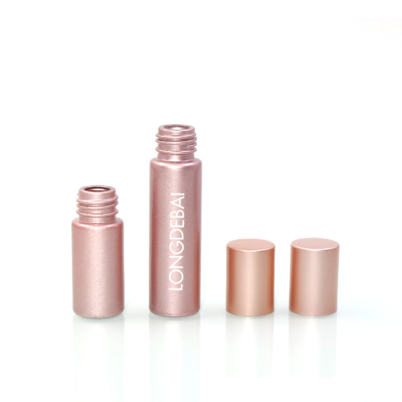 wholesale unique mini perfume bottle 3ml 6ml irregular round glass essential oil Bottle with screw cap