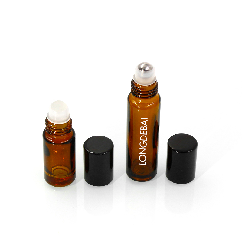 wholesale unique mini perfume bottle 3ml 6ml irregular round glass essential oil Bottle with screw cap