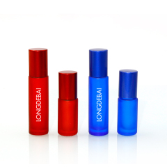 wholesale unique mini perfume bottle 3ml 6ml irregular round glass essential oil Bottle with screw cap