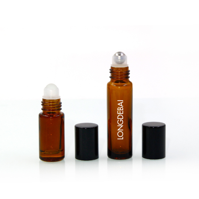 wholesale unique mini perfume bottle 3ml 6ml irregular round glass essential oil Bottle with screw cap