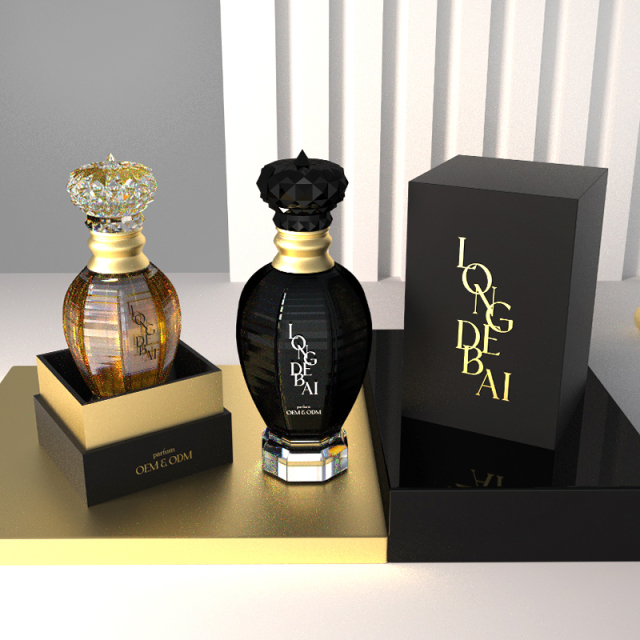 high end Custom Empty irregular black perfume spray bottles 50ml 100ml luxury frosted glass Perfume Bottle with lids for gift