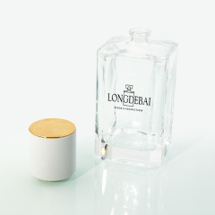 Polished glass perfume bottle 100ml