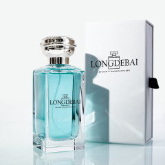 Polished glass perfume bottle 100ml