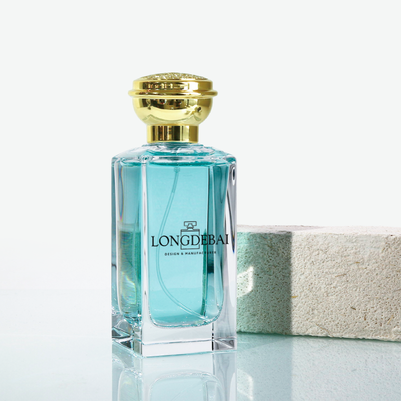 Polished glass perfume bottle 100ml