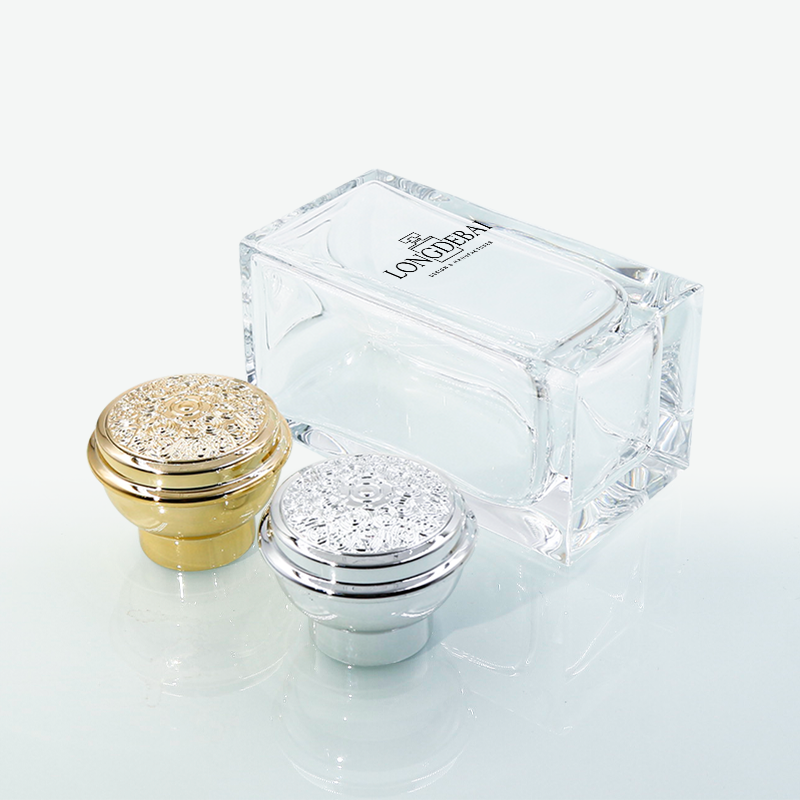 Polished glass perfume bottle 100ml