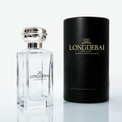 Polished glass perfume bottle 100ml