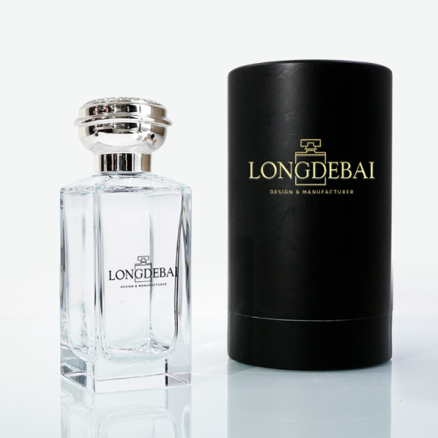 Polished glass perfume bottle 100ml