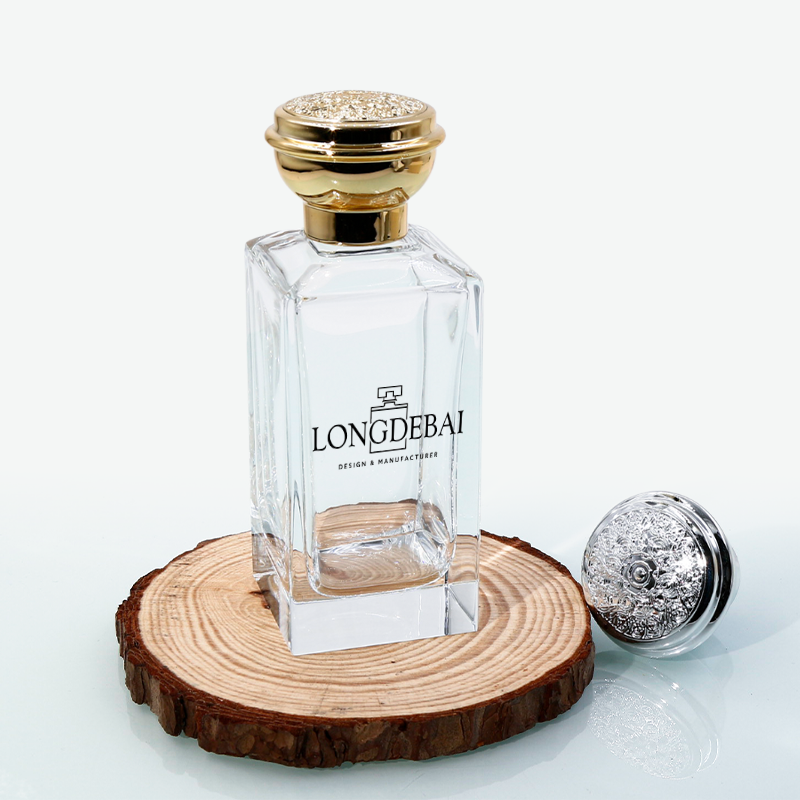 Polished glass perfume bottle 100ml