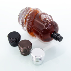 New arrival custom Year of the snake luxury irregular shape crimp 100ml 150ml glass perfume bottle