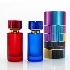 Colorful empty round 30ml 50ml 100ml glass perfume bottle