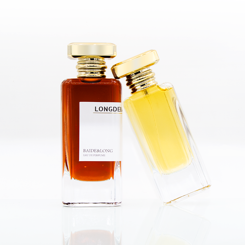 In stock empty irregular flat 50ml 80ml glass perfume bottle