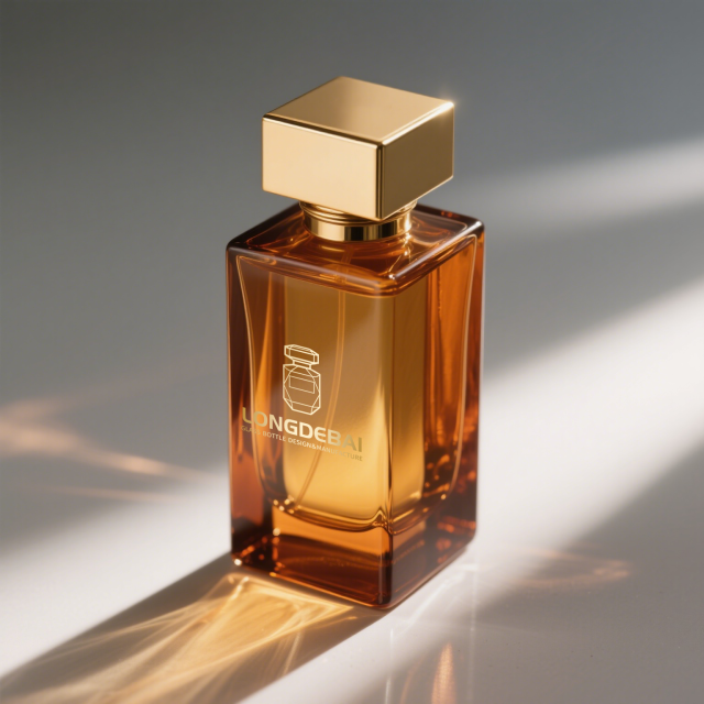 Luxury elegant square glass perfume bottle 50ml 100ml with plastic cap or zamac cap