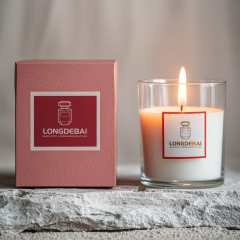 OEM ODM Luxury Glass Candle Jars 50ml 100ml 200ml with Custom Box