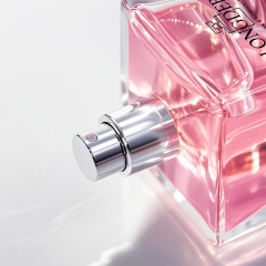 In stock wholesale high quality square empty glass perfume bottle 50ml with resin cap