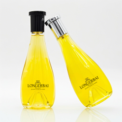 New design water droplet shape empty glass perfume bottle