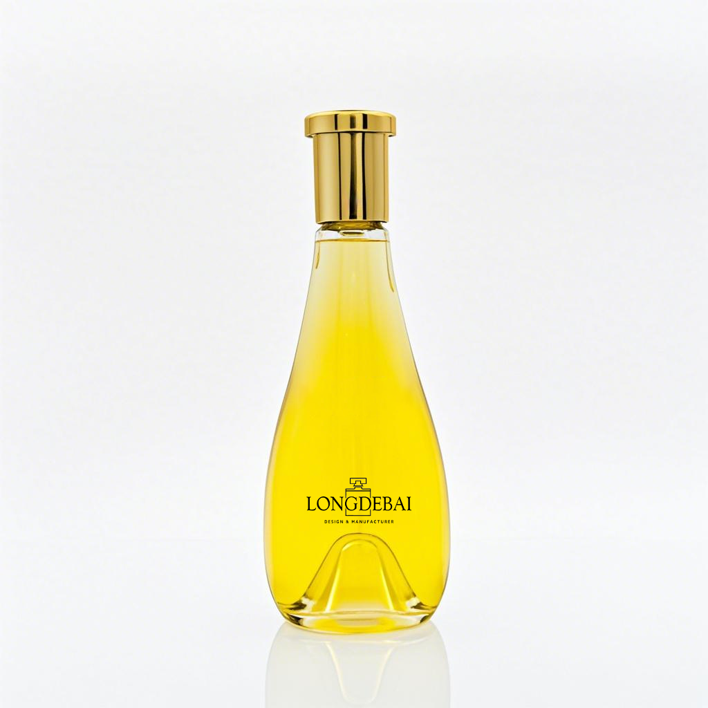 New design water droplet shape empty glass perfume bottle