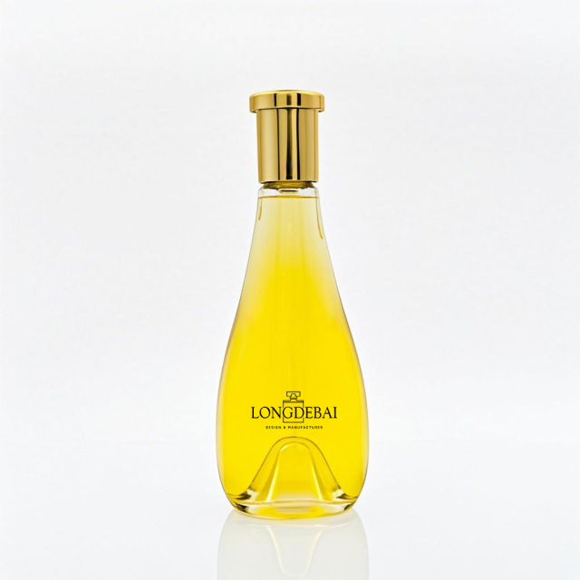 New design water droplet shape empty glass perfume bottle