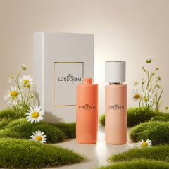 Elegant round glass perfume bottle 10ml 20ml 30ml 50ml 100ml with gift box