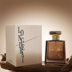 Luxury custom amber clear unique square 50ml 100ml glass perfume bottle in stock