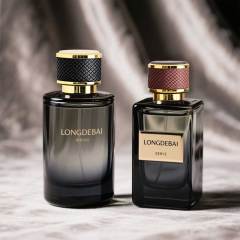 Luxury square round 30ml 50ml 100ml crimp spray glass perfume bottles