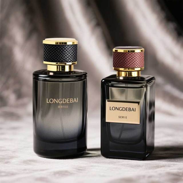 Luxury square round 30ml 50ml 100ml crimp spray glass perfume bottles