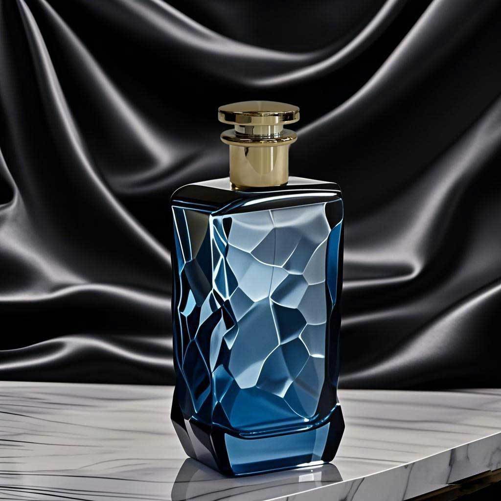 New design luxury glass perfume bottle 50ml 100ml 30ml with zamac cap