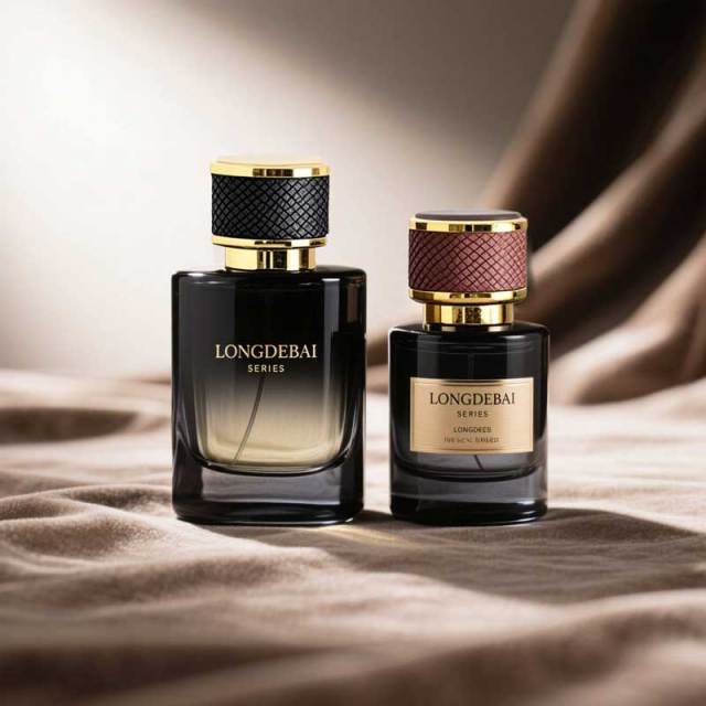 Luxury square round 30ml 50ml 100ml crimp spray glass perfume bottles