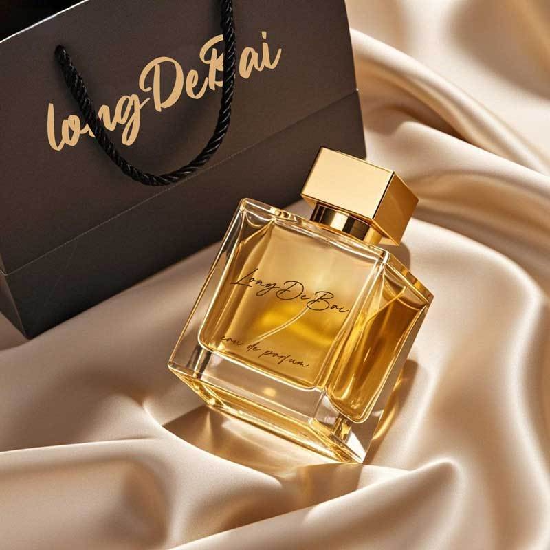 Luxury square transparent 30ml 50ml 100ml glass perfume spray bottles with custom luxury box